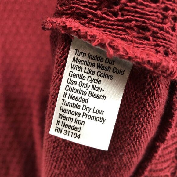 Kim Rogers Petite Long Sleeve Knit Three Button Red Cardigan Size PL Women - Picture 5 of 12